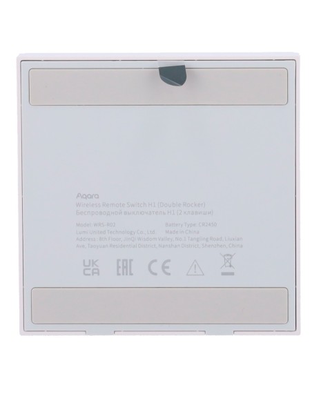 Comprar AQARA AQ-WRS-R02 Aqara Interruptor Inalámbrico H1 Doble - Zigbee 3.0  - Requiere  AQARA HUB - 7 Acciones Configurables -