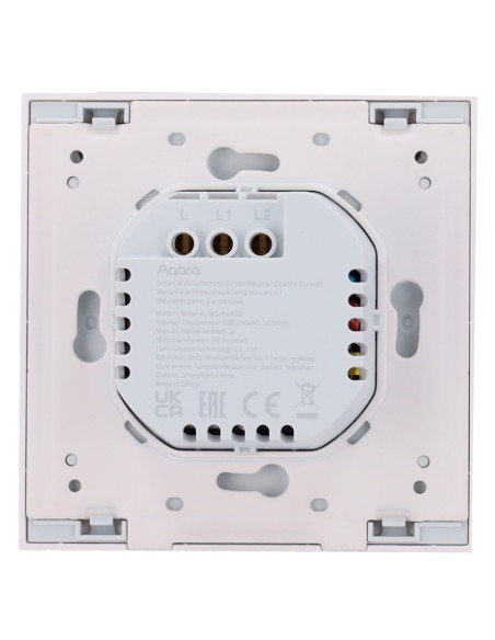 Comprar AQARA AQ-WS-EUK02 Aqara Interruptor Inteligente de Pared H1 - Zigbee 3.0  - Requiere AQARA HUB - Sin Neutro / Protección
