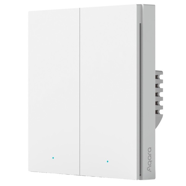 Acheter AQARA AQ-WS-EUK04 Interrupteur mural intelligent Aqara H1 - Contrôle 2 circuits d’éclairage indépendants - Nécessite un 