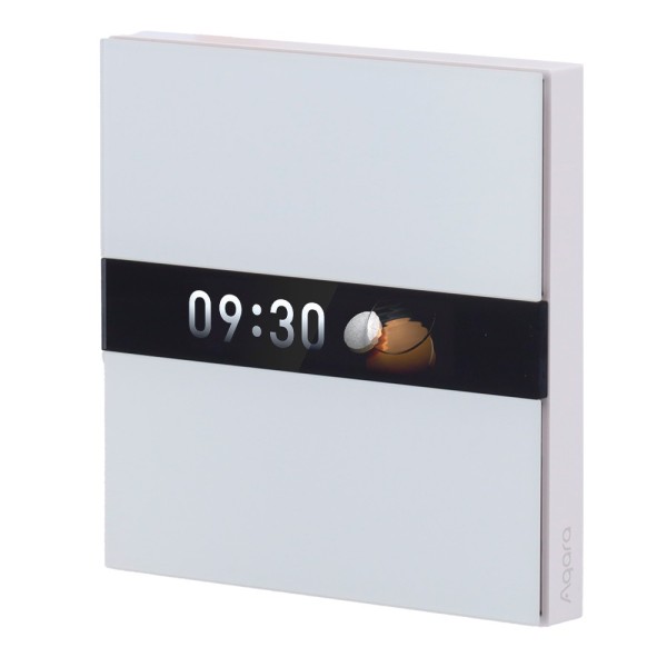 Comprar AQARA AQ-WS-K02D Aqara Interruptor de pantalla V1 EU - Pantalla LCD / 2 Canales  - Necesario HUB Aqara - Matter over Zig