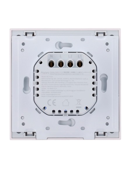 Comprar AQARA AQ-WS-K02D Aqara Interruptor de pantalla V1 EU - Pantalla LCD / 2 Canales  - Necesario HUB Aqara - Matter over Zig