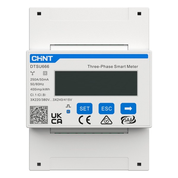 Anker Asox-3P-250A-CT Smart Meter Anker Solix - Trifásico | Bidirecional - Compatível com Inversor Asox-H8K - montagem do trilho