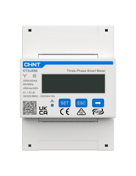 Anker Asox-3P-250A-CT Smart Meter Anker Solix - Trifásico | Bidirecional - Compatível com Inversor Asox-H8K - montagem do trilho