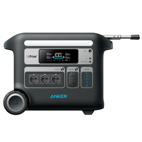Anker ASOX-F2000 Bateria Portátil Ancer Solix - Grande Capacidade 2048Wh - Potência 2300W - Saídas e Formulários de Recarga