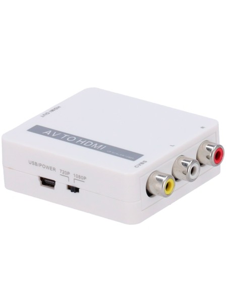 Acheter OEM AV-HDMI-CONVERTER Convertisseur AV vers HDMI - 1 entrée AV - 1 sortie HDMI - Résolution de sortie 1080p - Résolution