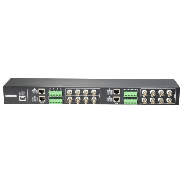 OEM BA616P-HD Video Balun 4n1 (HDTVI, HDCVI, AHD e CVBS) - 16 canais passivos - Inclui 16 BA612P-HAC - BNC e RJ45 Conexão - Al