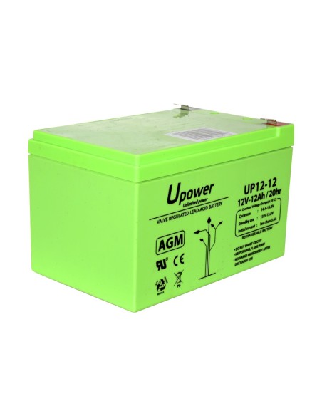 Comprar MASTER BATTERY BATT-1212-U Upower - Batería recargable - Tecnología plomo ácido AGM - Voltaje 12 V - Capacidad 12.0 Ah -