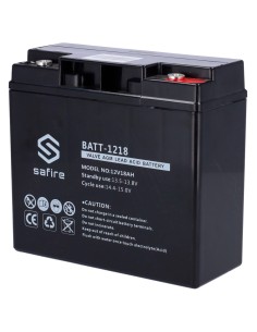 Comprar SAFIRE BATT-1218 Batería recargable - Tecnología plomo ácido AGM - Voltaje 12 V - Capacidad 18 Ah - 168 x 181 x 77 mm / 