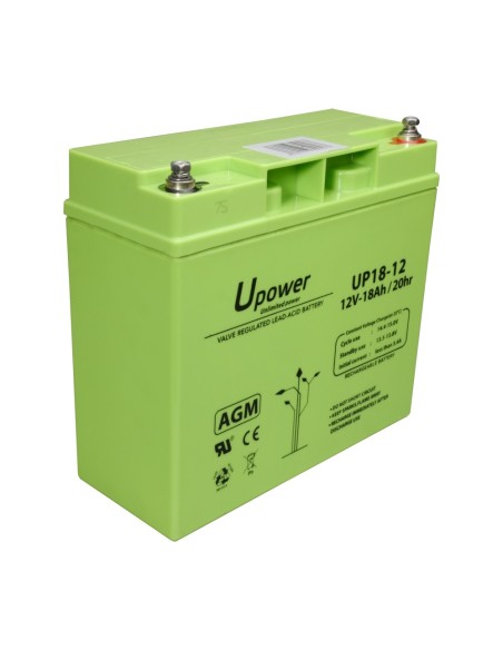 Acheter MASTER BATTERY BATT-1218-U Upower - Batterie rechargeable - Technologie plomb-acide AGM - Tension 12 V - Capacité 18.0 A