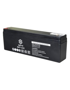 Safire Batt-1222 bateria recarregável - tecnologia de chumbo ácido AGM - tensão 12 V - Capacidade 2,2 ah - 58 x 34 x 178 mm / 82