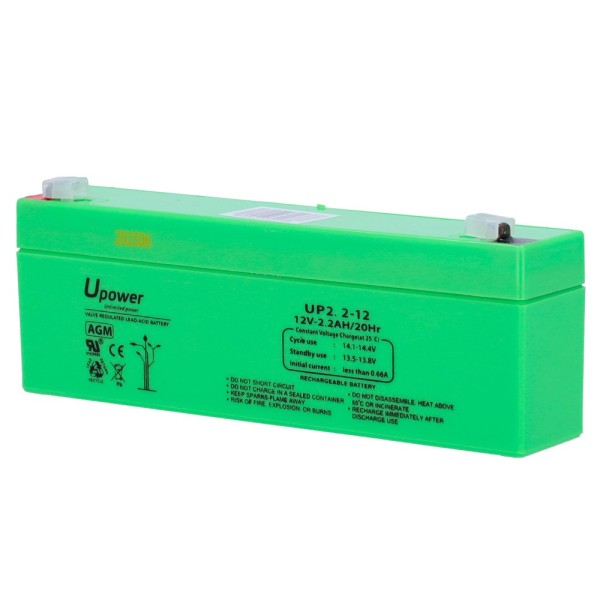 Comprar MASTER BATTERY BATT-1223-U Upower - Batería recargable - Tecnología plomo ácido AGM - Voltaje 12 V - Capacidad 2.2 Ah - 
