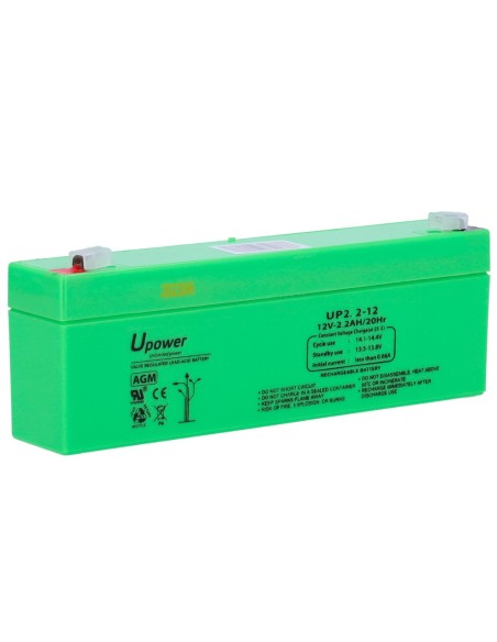 Comprar MASTER BATTERY BATT-1223-U Upower - Batería recargable - Tecnología plomo ácido AGM - Voltaje 12 V - Capacidad 2.2 Ah - 
