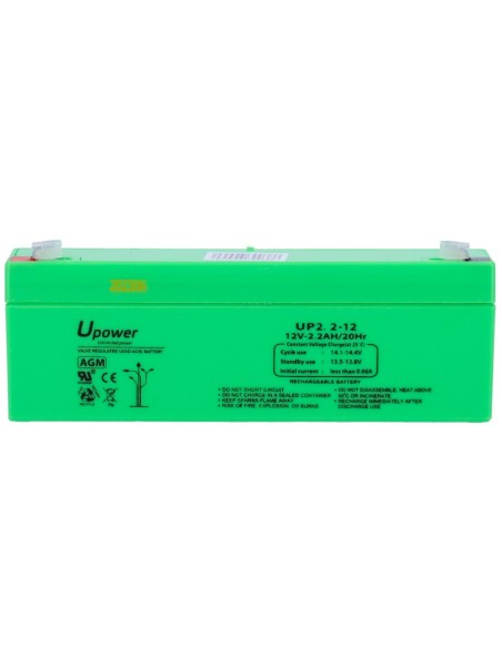 Batt Batt Batt-1223-U UTrower - Bateria recarregável - Tecnologia de ácido ácido de chumbo - Tensão 12 V - Capacidade 2,2 ah - 6