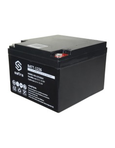 Comprar SAFIRE BATT-1226 Batería recargable - Tecnología plomo ácido AGM - Voltaje 12 V - Capacidad 26 Ah - 182 x 166 x 126 mm /