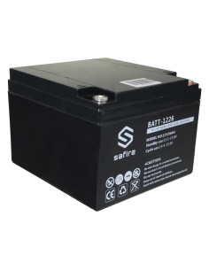 Comprar SAFIRE BATT-1226 Batería recargable - Tecnología plomo ácido AGM - Voltaje 12 V - Capacidad 26 Ah - 182 x 166 x 126 mm / 2