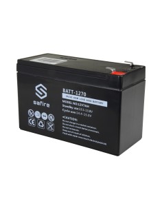 Safire Batt-1270 Bateria recarregável - tecnologia de chumbo AGM ácido - tensão 12 V - capacidade 7,0 ah - 93,5 x 151 x 65 mm / 