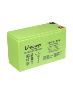 Comprar MASTER BATTERY BATT-1272-U Upower - Batería recargable - Tecnología plomo ácido AGM - Voltaje 12 V - Capacidad 7.2 Ah -  2