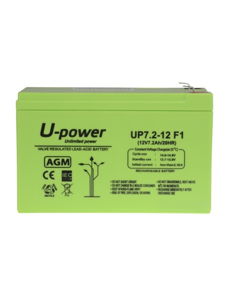 Kaufen MASTER BATTERY BATT-1272-U Upower – Wiederaufladbarer Akku – AGM-Blei-Säure-Technologie – Spannung 12 V – Kapazität 7,2 A