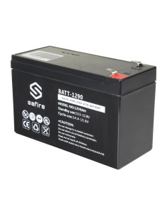 Comprar SAFIRE BATT-1290 Batería recargable - Tecnología plomo ácido AGM - Voltaje 12 V - Capacidad 9.0 Ah - 100 x 151 x 65 mm /