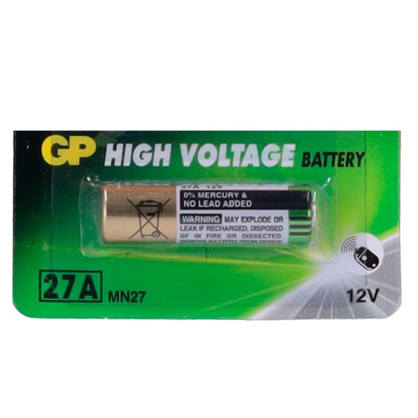 Batt Batt-27A GP da Bateria Master - Pila 27A | GP27A | MN27 | G27a | A27 | L828 - Tensão 12 V - Alcalina - Capacidade nominal 2