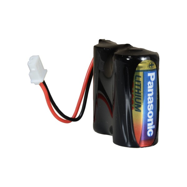 Acquistare OEM BATT-2XCR123A-P Panasonic - Pacco batterie CR123A / CR17345 / 5018LC - In guaina termorestringente con connettore