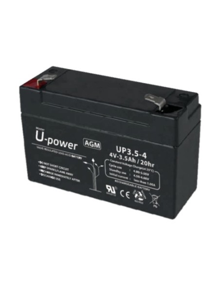 Bateria Master Batt-4035-U UPOWER - Bateria recarregável - Tecnologia de chumbo de ácido AGM - Tensão 4 V - Capacidade 3,5 ah - 
