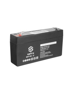 Safire Batt-6012 bateria recarregável - tecnologia de ácido ácido de chumbo - tensão 6 V - capacidade 1,2 ah - 58 x 97 x 24 mm / 2