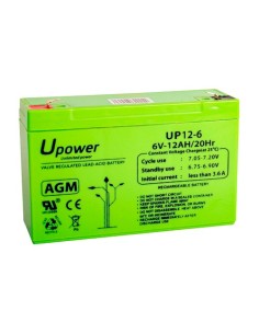 Acquista MASTER BATTERY BATT-6012-U Upower - Batteria ricaricabile - Tecnologia piombo-acido AGM - Tensione 6 V - Capacità 12,0 