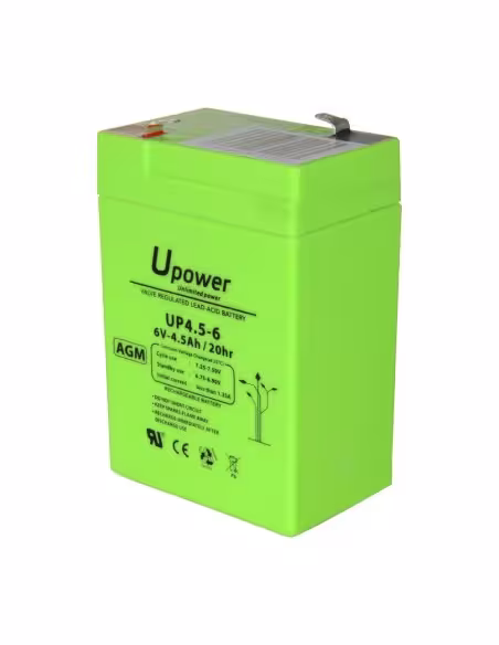 Acquistare MASTER BATTERY BATT-6045-U Upower - Batteria ricaricabile - Tecnologia piombo-acido AGM - Voltaggio 6 V - Capacità 4,