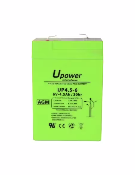 Acquistare MASTER BATTERY BATT-6045-U Upower - Batteria ricaricabile - Tecnologia piombo-acido AGM - Voltaggio 6 V - Capacità 4,