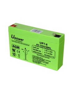 Bateria Master Batt-6070-U UPOWER - Bateria recarregável - Tecnologia de chumbo de ácido AGM - Tensão 6 V - Capacidade 7,0 ah - 