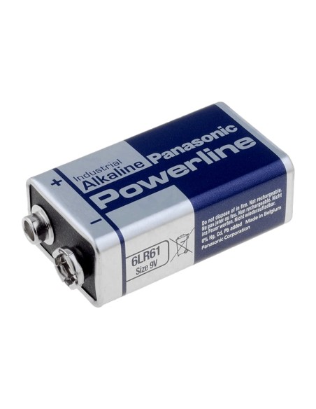 OEM Batt-6LR61 Panasonic - PP3 / 6LR61 Pilha - Tensão 9,0 V - Alcalina - Capacidade nominal 510 MAH - Compatível com produtos