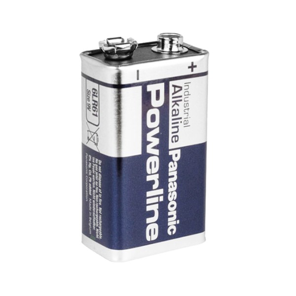 OEM Batt-6LR61 Panasonic - PP3 / 6LR61 Pilha - Tensão 9,0 V - Alcalina - Capacidade nominal 510 MAH - Compatível com produtos