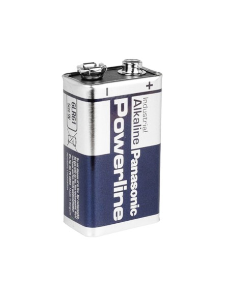 OEM Batt-6LR61 Panasonic - PP3 / 6LR61 Pilha - Tensão 9,0 V - Alcalina - Capacidade nominal 510 MAH - Compatível com produtos