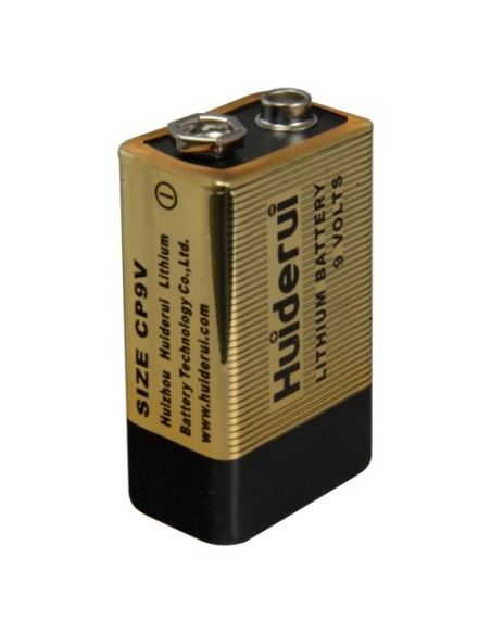 Comprar OEM BATT-CP9V Pila CP9V prismática - Huiderui - Litio Li-MnO2 no recargable - Tensión 9.0V - Capacidad nominal 1200mAh -