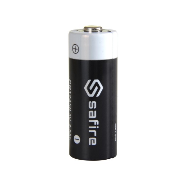 Safire Batt-CR17450 Safire - Pilha CR17450 / 4 / 5A / Cr8L - Lítio - Tensão 3 V - Capacidade nominal 2500 mAh - Compatível com D
