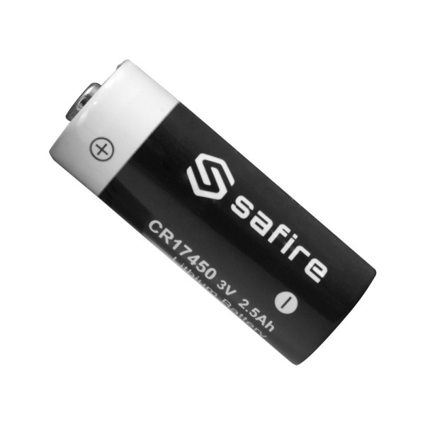 Safire Batt-CR17450 Safire - Pilha CR17450 / 4 / 5A / Cr8L - Lítio - Tensão 3 V - Capacidade nominal 2500 mAh - Compatível com D