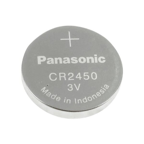 OEM BATT-CR2450 Panasonic - Pilha CR2450 - Tensão 3.0 V - Lítio - Capacidade nominal 620 MAH - Compatível com Catache Products