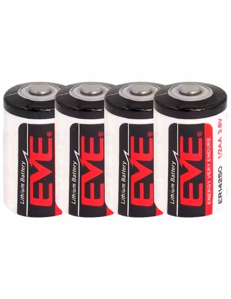 Kaufen OEM BATT-ER14250-EVE EVE – Batterie 1/2 AA / ER14250 – Lithium. Spannung 3,6 V – Preis pro Batterie. Verkauf im 4er-Pack 