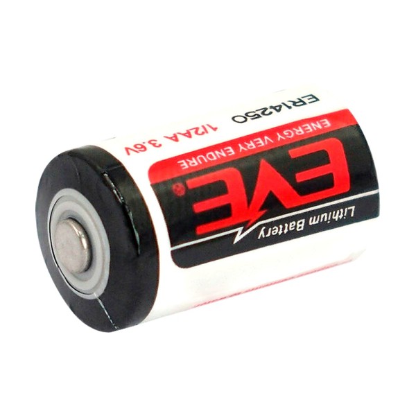 OEM Batt-ER14250-EVE EVE - Pilha 1/2 AA / ER14250 - Lítio. Tensão 3.6 V - Preço por pilha. Venda no pacote de 4 - capacidade de 