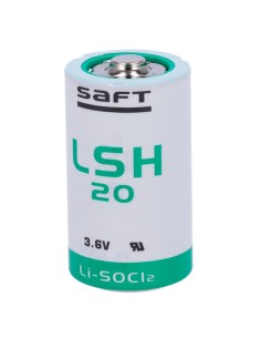 Comprar OEM BATT-LSH20-S Saft - Pila LSH20 - Voltaje 3.6 V - Litio - Capacidad nominal 13000 mAh - Compatible con RSI Videofied 