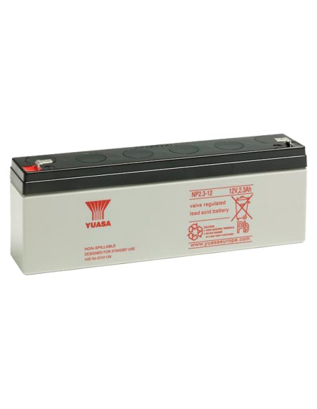 Acheter OEM BATT-NP2.3-12 Yuasa NP2.3-12 - Batterie rechargeable - Technologie plomb-acide AGM - Capacité 2,3 Ah / 12 V - 64 mm 