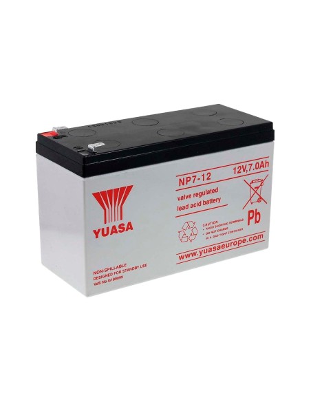 Comprar OEM BATT-NP7-12 Yuasa NP7-12 - Batería recargable - Tecnología plomo ácido AGM - Capacidad 7 Ah / 12 V - 65 x 151 x 97.5