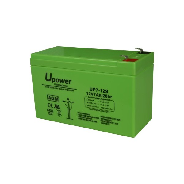 Comprar MASTER BATTERY BATT1270-U Upower - Batería recargable - Tecnología plomo ácido AGM - Voltaje 12 V - Capacidad 7.0 Ah - 9