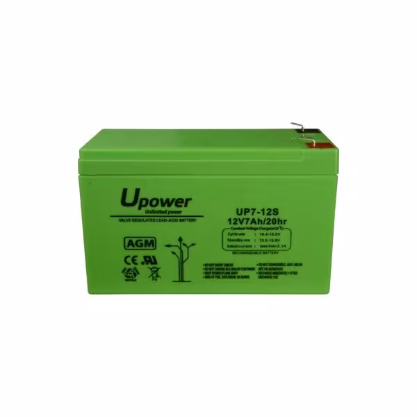 Comprar MASTER BATTERY BATT1270-U Upower - Batería recargable - Tecnología plomo ácido AGM - Voltaje 12 V - Capacidad 7.0 Ah - 9