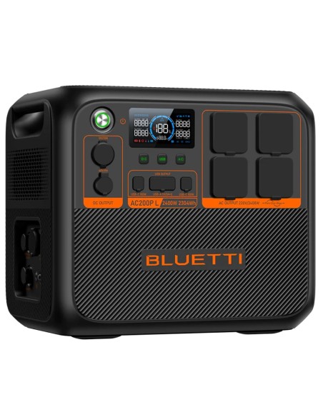 Bluetti BL-AC200PL Bluetti Batterable Battery - Grande capacidade 2304Wh - Saída de energia 2400W Max - Saídas e formas de recar