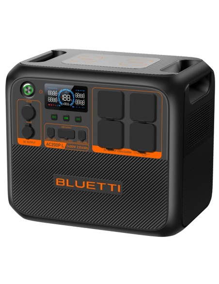 Comprar BLUETTI BL-AC200PL Batería portátil Bluetti - Gran capacidad 2304Wh - Potencia salida 2400W max - Salidas y formas de re