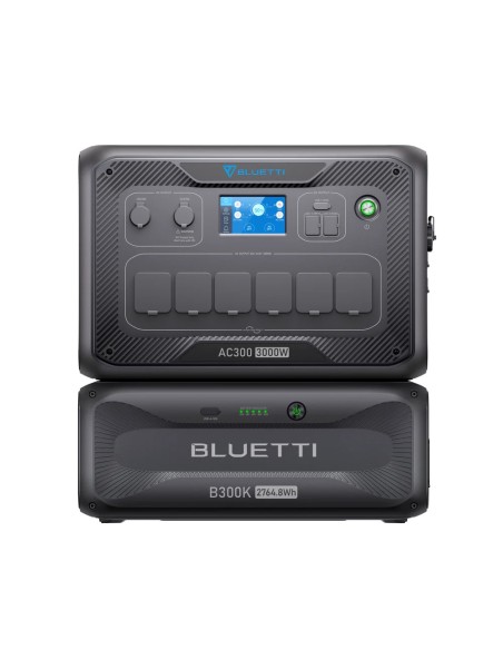 Comprar BLUETTI BL-AC300-1XB300K Kit batería doméstica Bluetti - Capacidad 2765Wh - Potencia 3000W - Salidas y formas de recarga