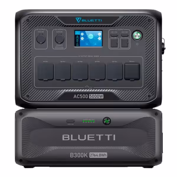 Comprare BLUETTI BL-AC500-1XB300K Kit batteria domestica Bluetti - Capacità 2765Wh - Potenza 5000W - Uscite e modalità di ricari