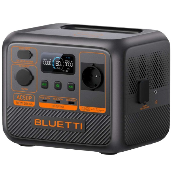 Comprar BLUETTI BL-AC50P Batería portátil Bluetti - Gran capacidad 504Wh (18Ah) - Potencia pico 1200W - Salidas y formas de reca